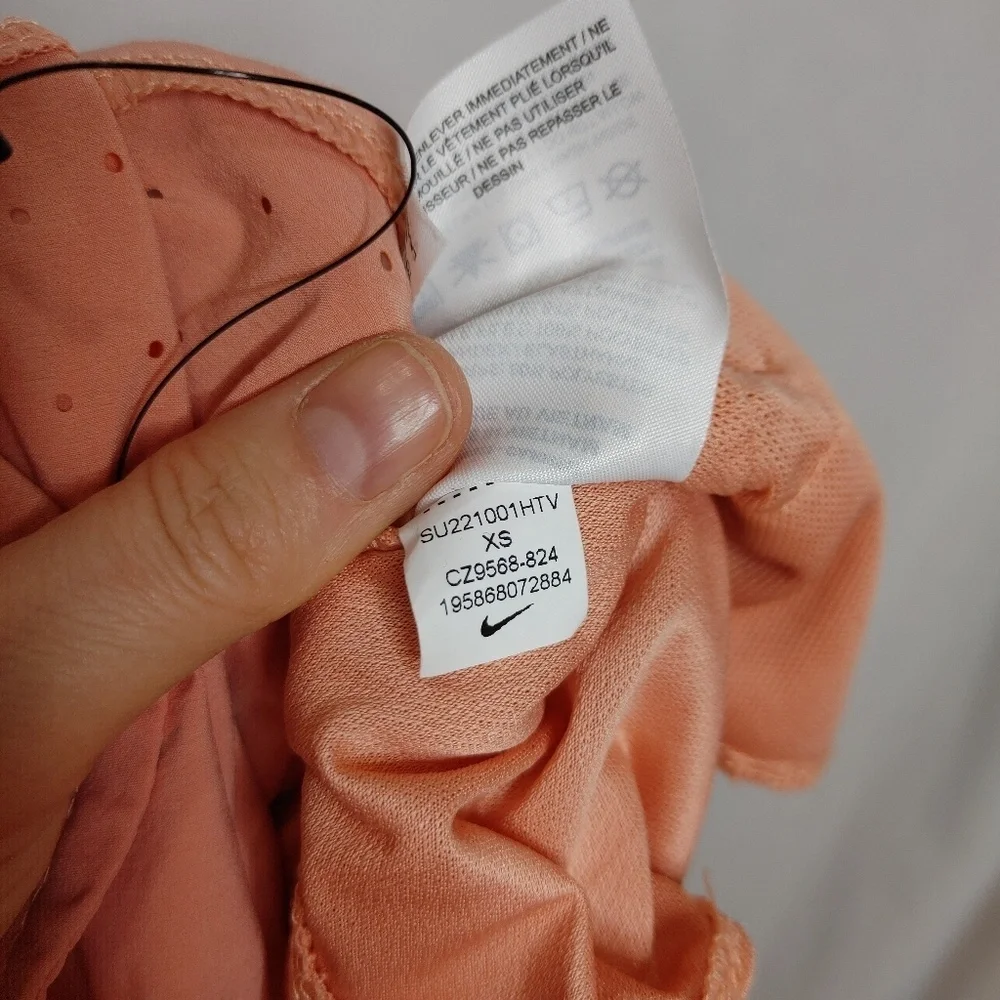 Nike Eclipse Running Shorts Lined Light Pink Coral Orange XS‎ CZ9568-824